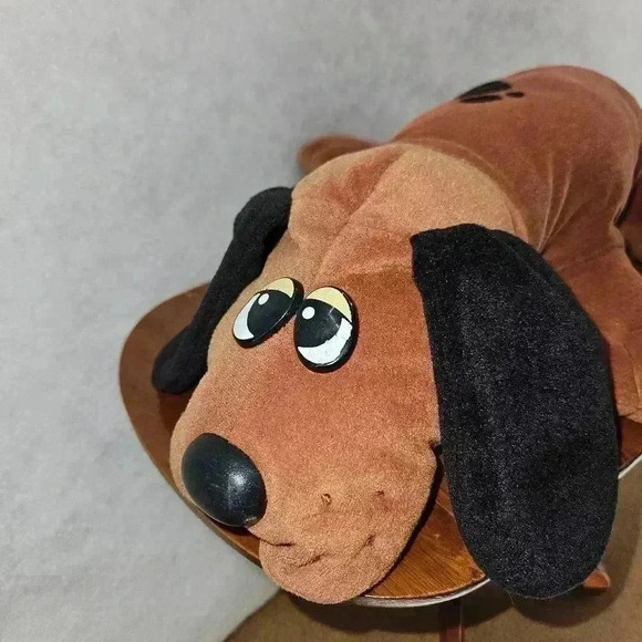 Pound Puppies 14"-15" Plush Spotted Brown BlackDog Tonka Toy Stuffed Animal 1985 - Picture 2 of 7